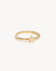 9k Solid Gold Wishing on a Star Ring