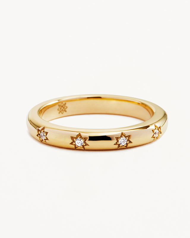 9k Solid Gold Stargazer Lab-Grown Diamond Ring