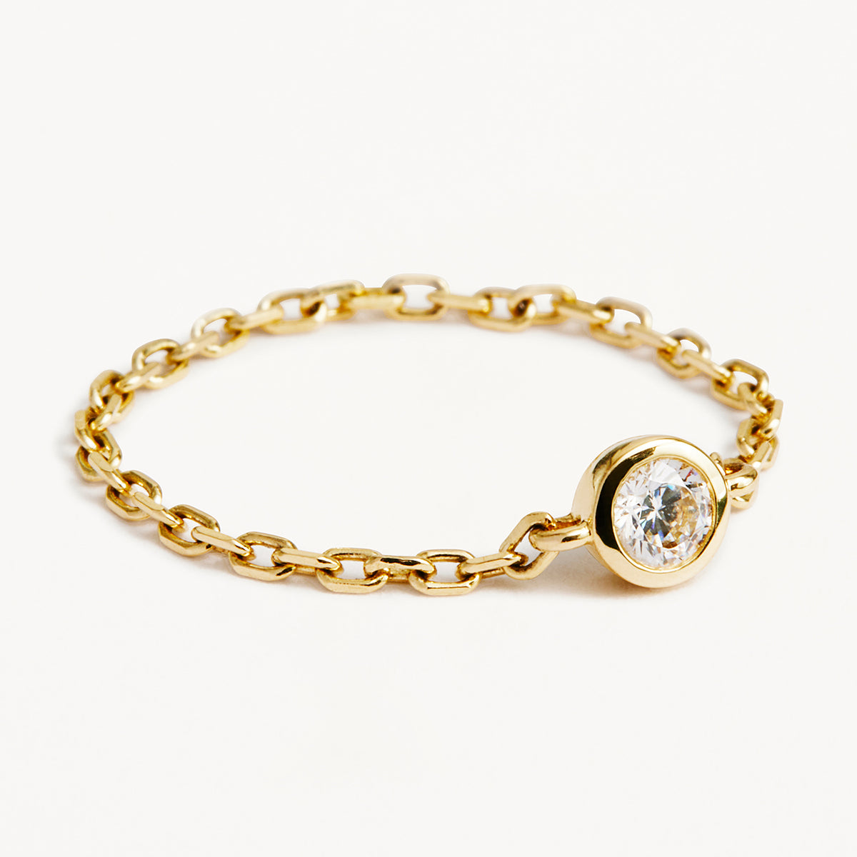 9k Solid Gold Celestial Lab Grown Diamond Chain Ring By Charlotte 9k-solid-gold-celestial-lab-grown-diamond-chain-ring-by-charlotte