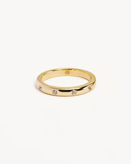 14k Solid Gold Cosmic Lab-Grown Diamond Ring