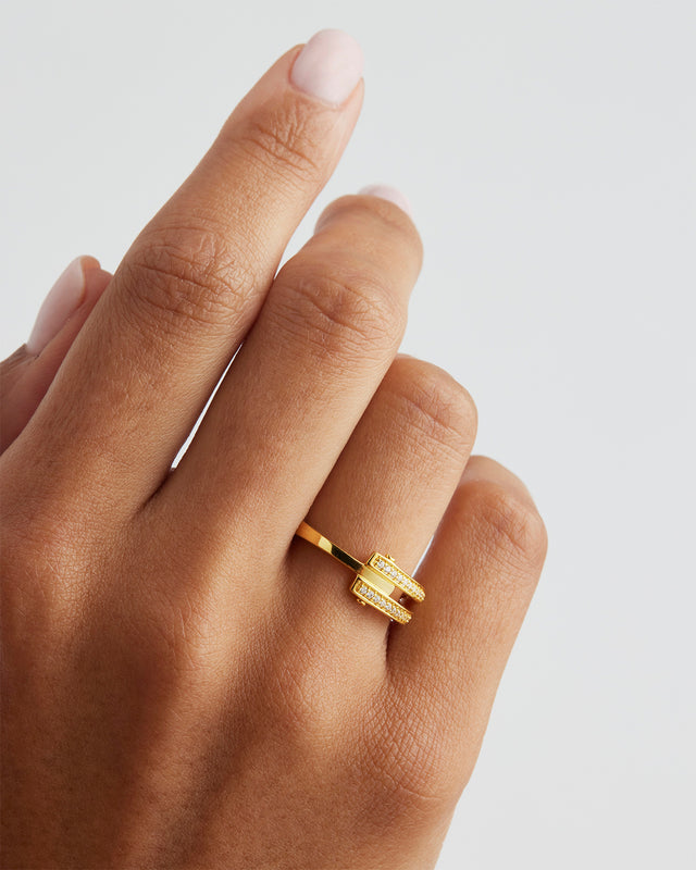 18k Gold Vermeil Connect Deeply Ring