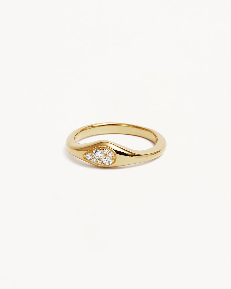 Forever More Chain Bow Ring - 18k Gold Vermeil