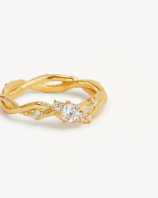 18k Gold Vermeil No Rain, No Flowers Ring
