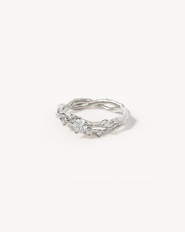 Sterling Silver No Rain, No Flowers Ring