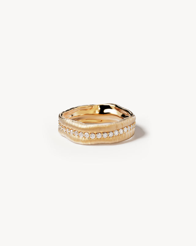 18k Gold Vermeil Begin Again Band Ring