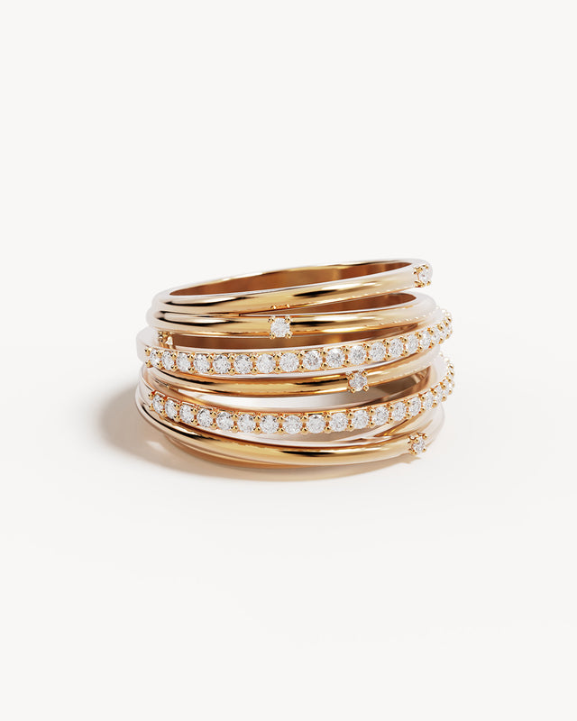 18k Gold Vermeil Woven Magic Ring