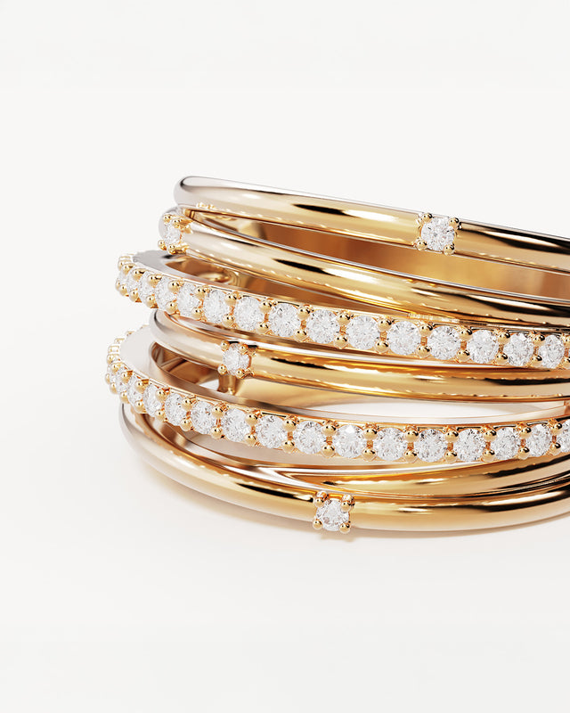 18k Gold Vermeil Woven Magic Ring