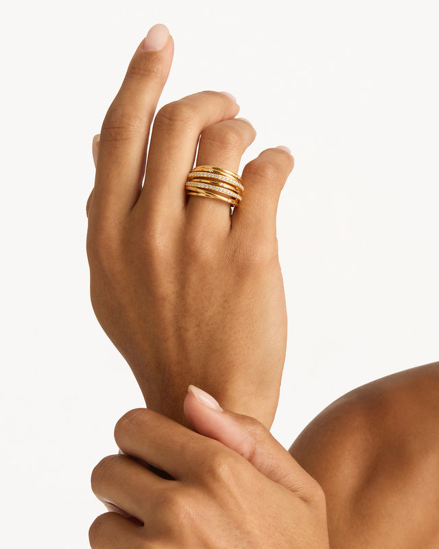 18k Gold Vermeil Woven Magic Ring