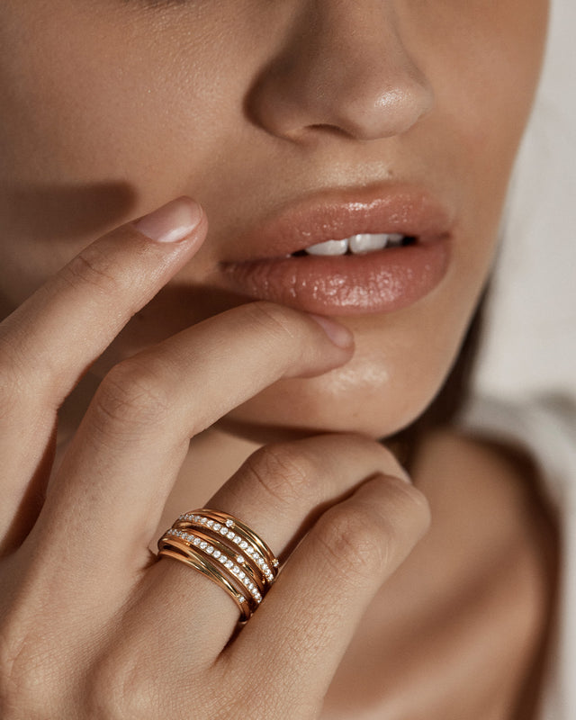 18k Gold Vermeil Woven Magic Ring