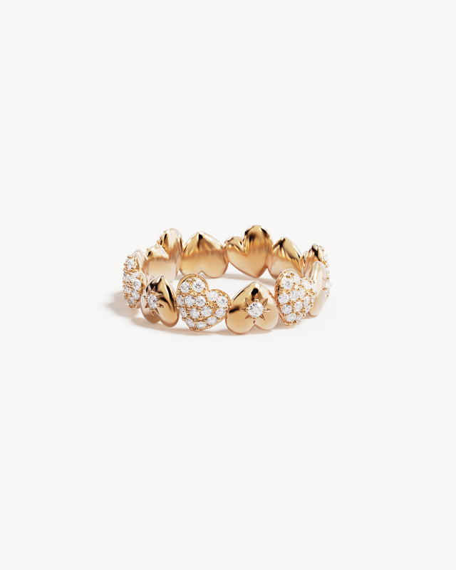 18k Gold Vermeil You Have My Heart Band Ring