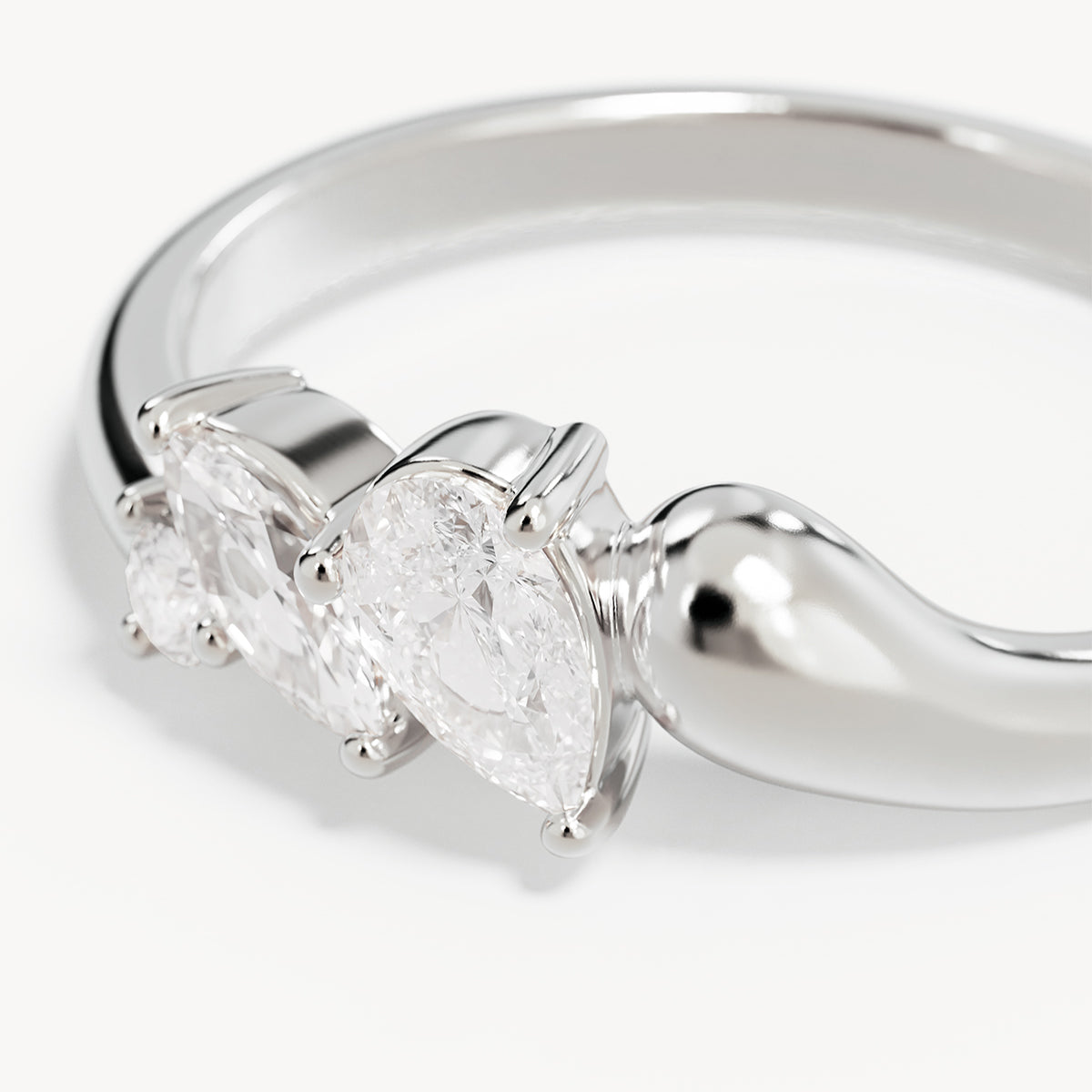 Sterling Silver Crystal Wings Ring – by charlotte