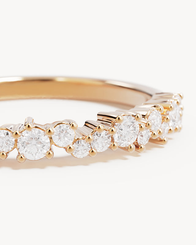 18k Gold Vermeil Crystal Dust Fine Ring