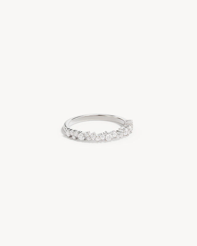 Sterling Silver Crystal Dust Fine Ring