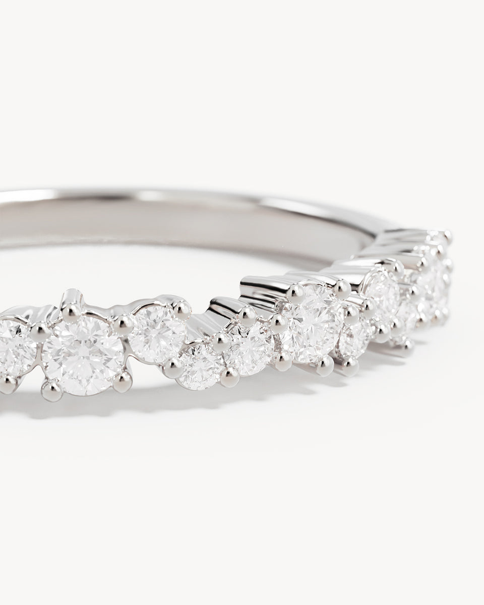 Silver 9 Sterling Silver Crystal Dust Fine Ring – by charlotte