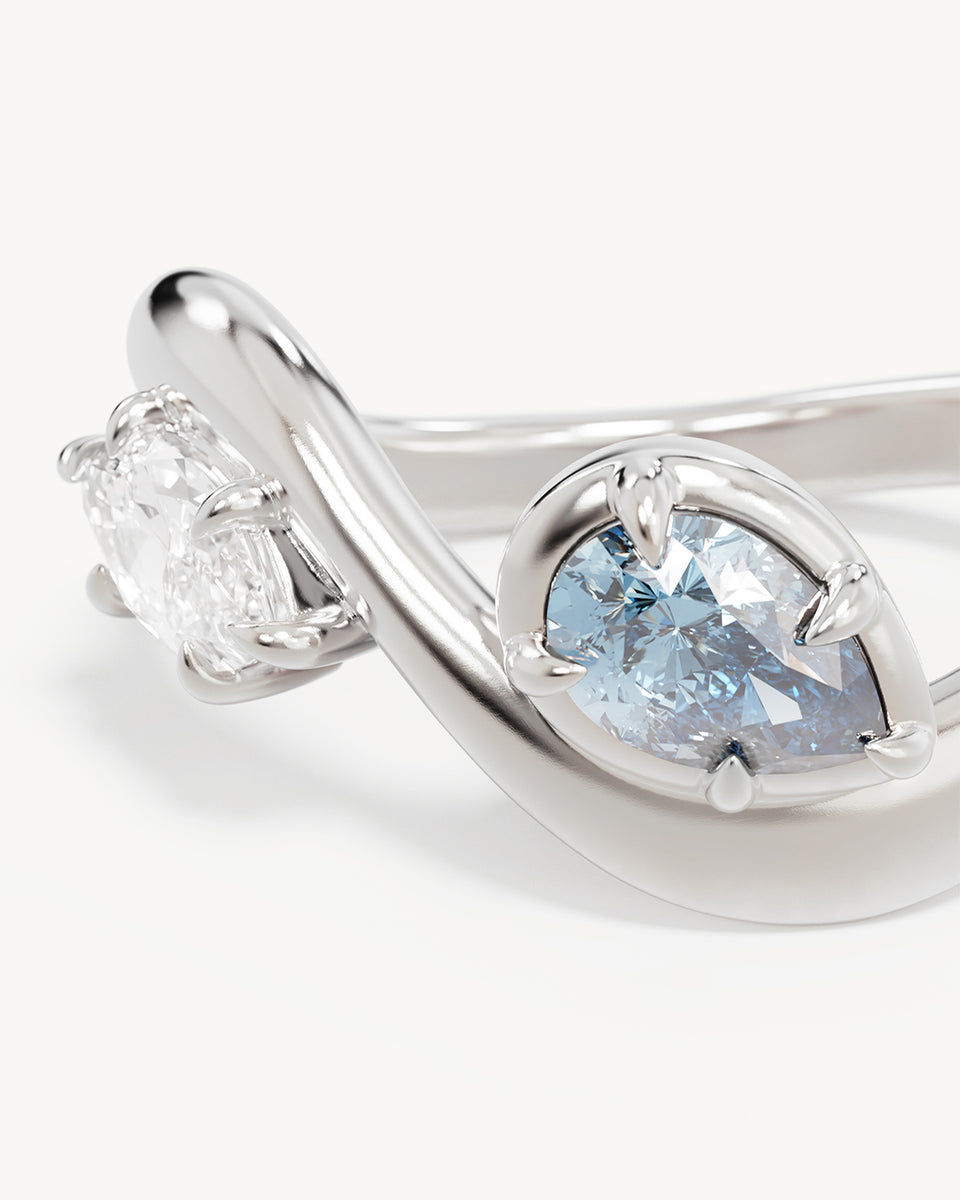 Sterling Silver With Freedom I Become Ring – by charlotte