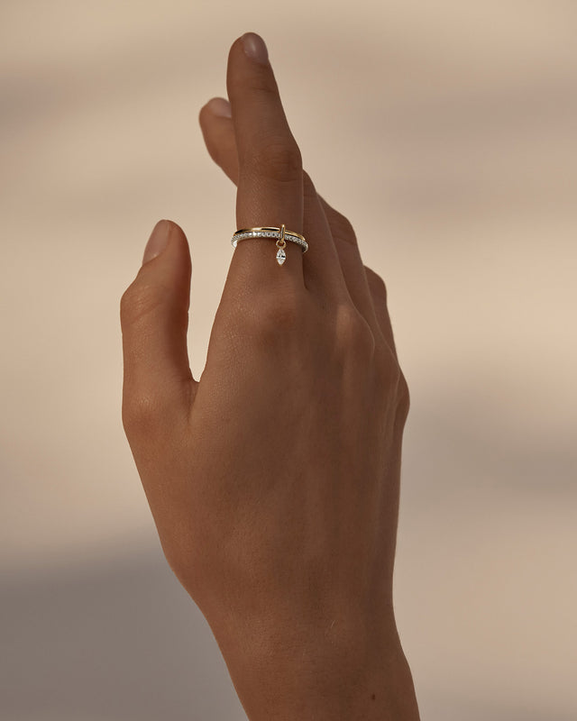 18k Gold Vermeil Two-Tone Connected Souls Ring