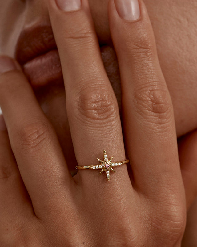 18k Gold Vermeil Starry Night Ring