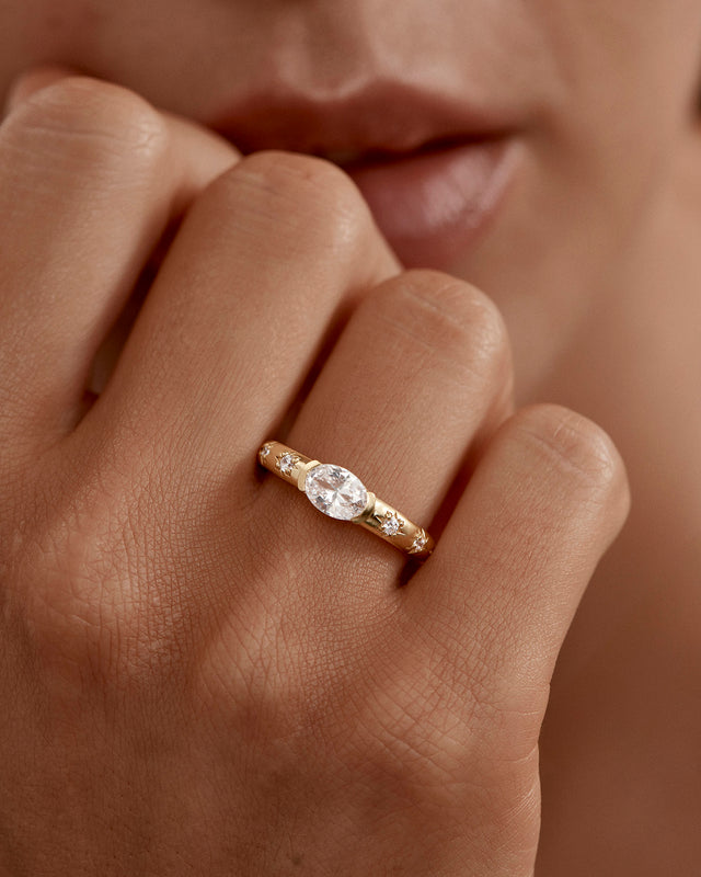 18k Gold Vermeil Celestial Skies Ring