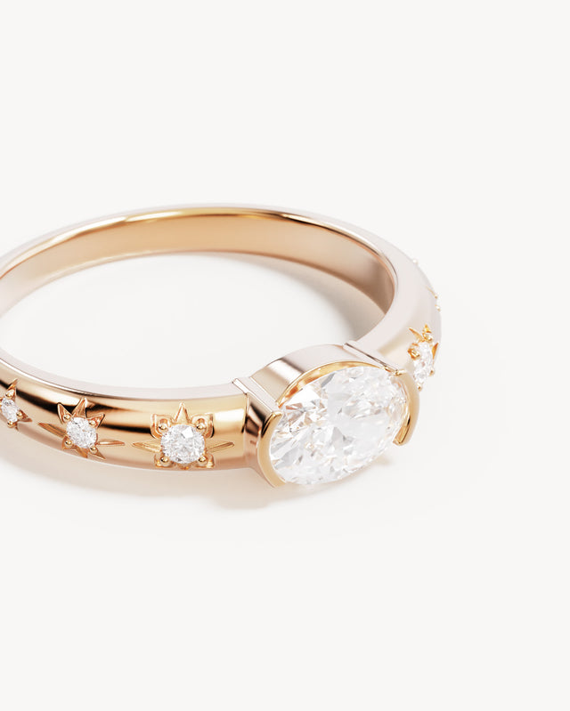 18k Gold Vermeil Celestial Skies Ring