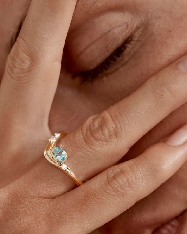 18k Gold Vermeil Dive Deeper Ring