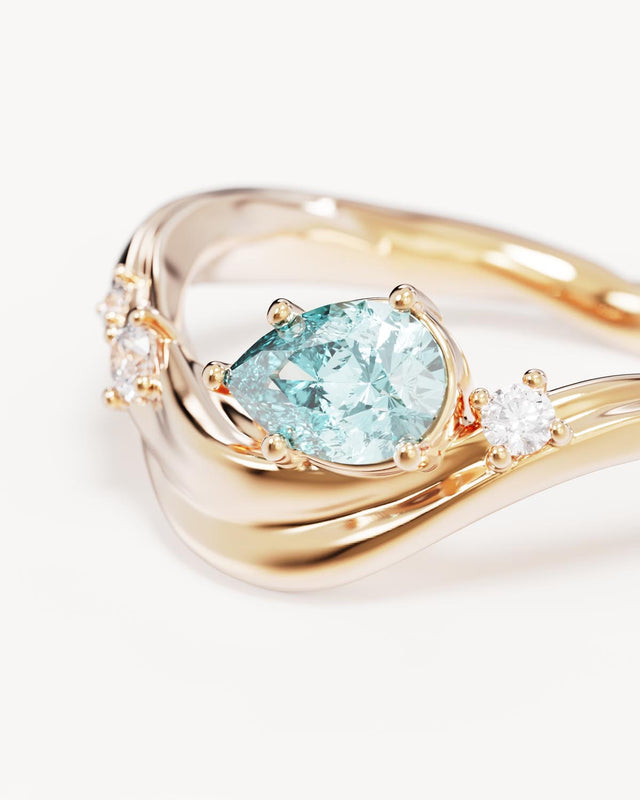 18k Gold Vermeil Dive Deeper Ring