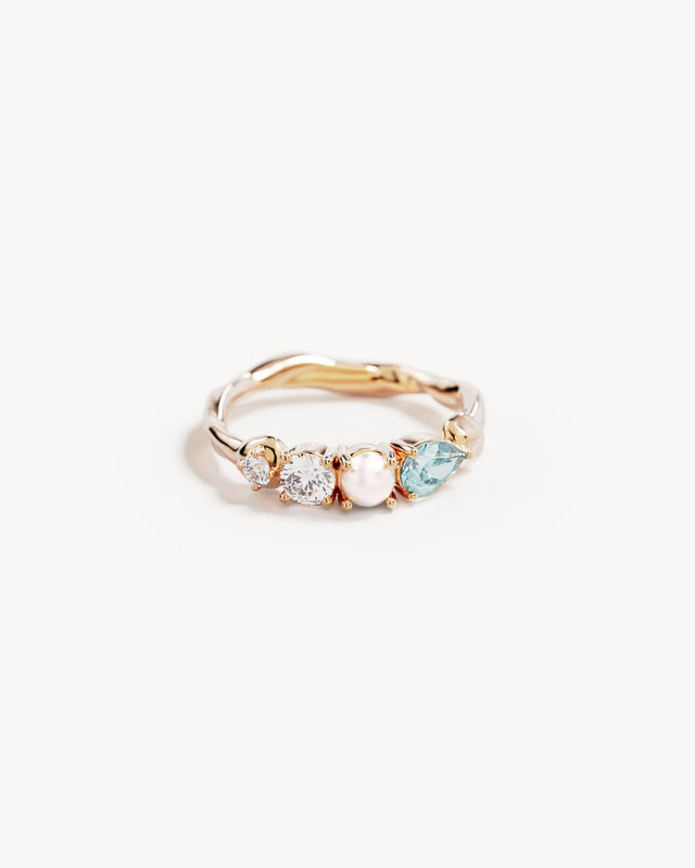 18k Gold Vermeil Breathe in Stillness Ring