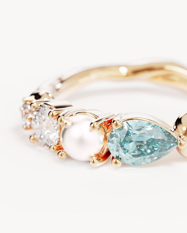 18k Gold Vermeil Breathe in Stillness Ring