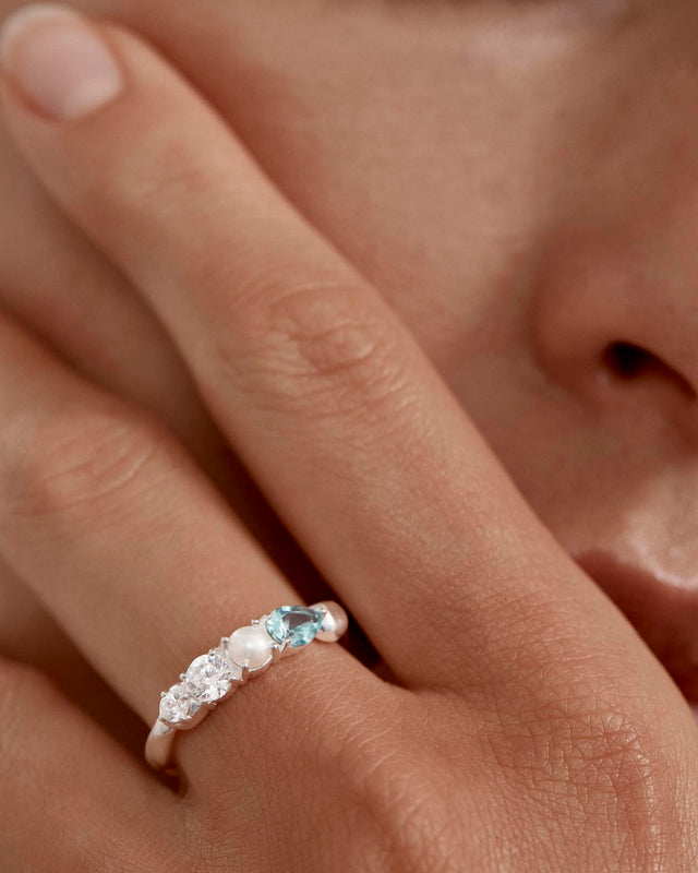 Sterling Silver Breathe in Stillness Ring