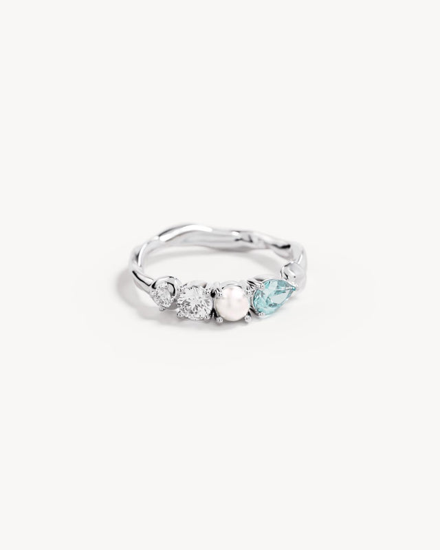 Sterling Silver Breathe in Stillness Ring