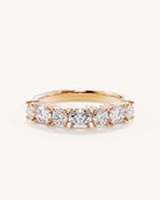 18k Solid Gold Infinite Bloom Diamond Wedding Band
