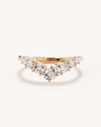 18k Solid Gold Love Embraced Diamond Wedding Band