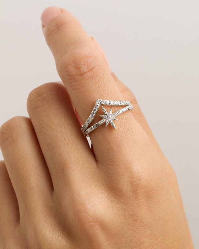 Sterling Silver Universe Ring