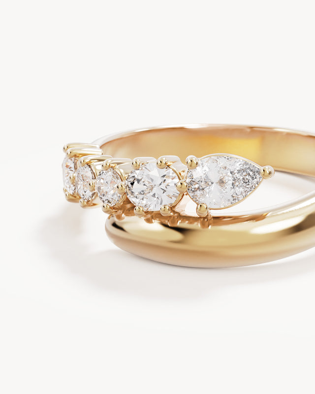 18k Gold Vermeil Guided by the Stars Ring