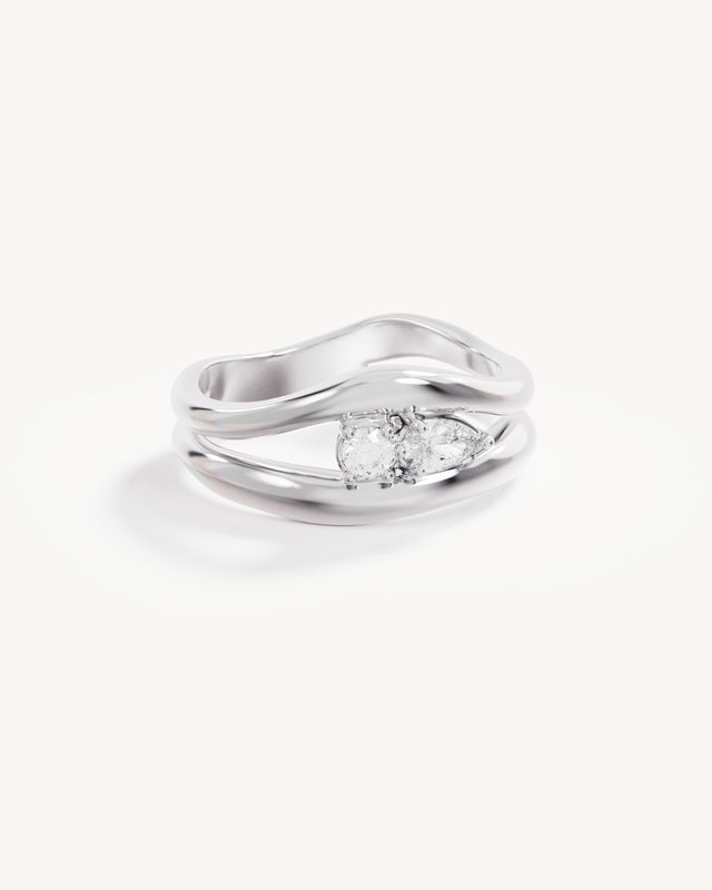 Sterling Silver Celestial Path Ring