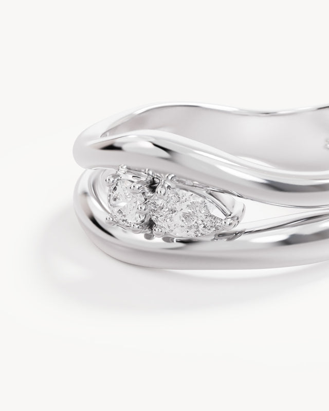 Sterling Silver Celestial Path Ring