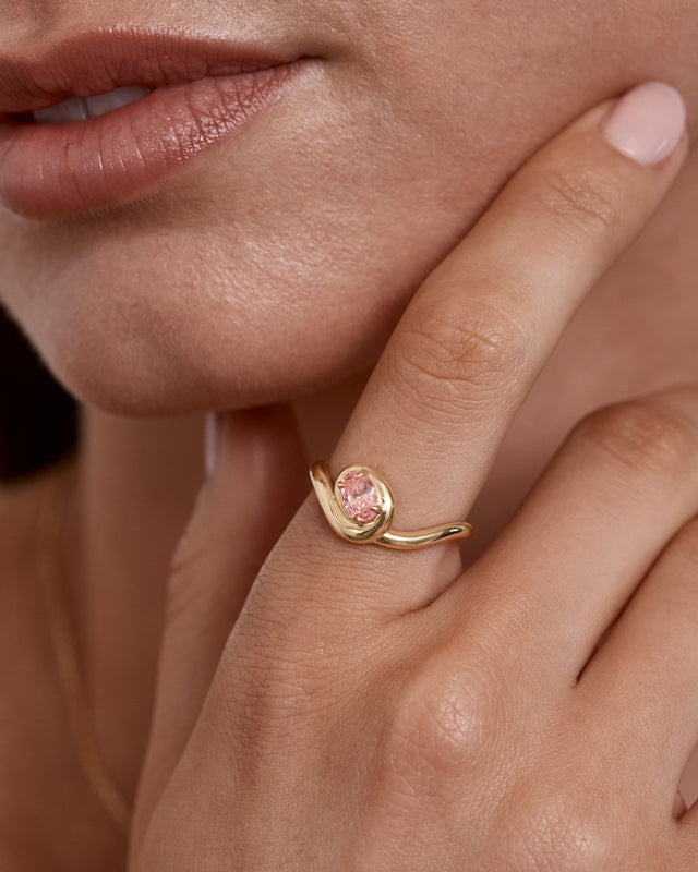 18k Gold Vermeil Embrace Love Ring