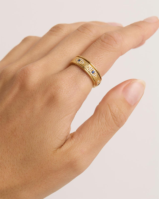 18k Gold Vermeil Trust Spinning Meditation Ring