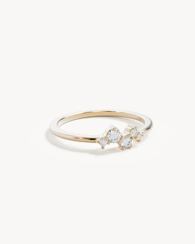 9k Solid Gold First Light Lab-Grown Diamond Ring