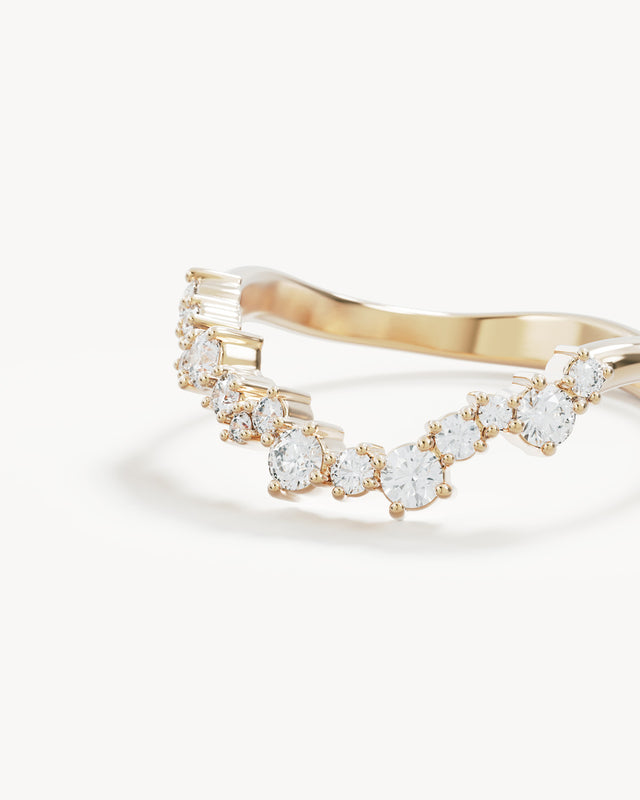 9k Solid Gold Sunlit Dew 0.332ct Lab-Grown Diamond Ring