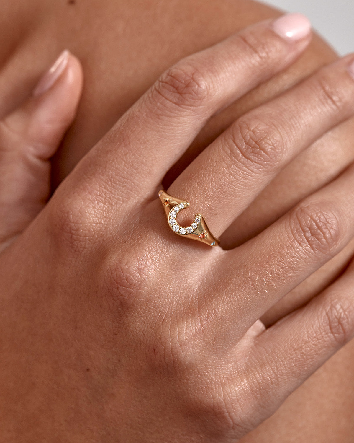 18k Gold Vermeil Lucky Horseshoe Ring – by charlotte