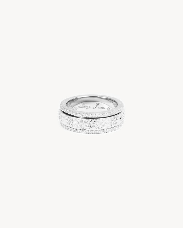 Sterling Silver I Am Enough Spinning Meditation Ring – by charlotte