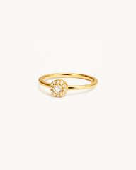 14k Solid Gold Ocean Mist Diamond Ring