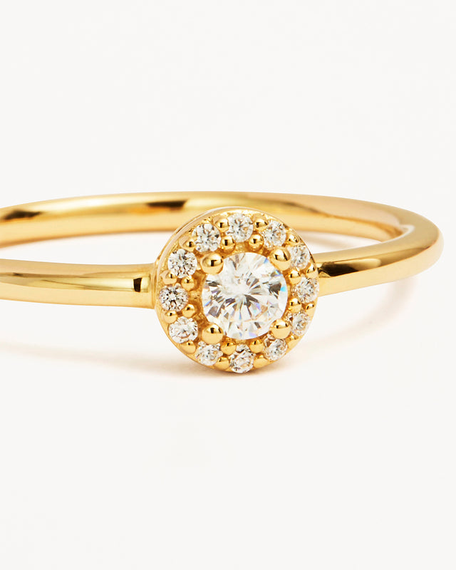 14k Solid Gold Ocean Mist Diamond Ring