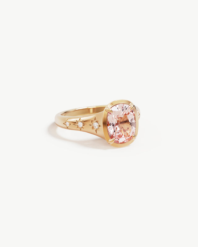 18k Gold Vermeil In Your Wildest Dreams Ring - Morganite