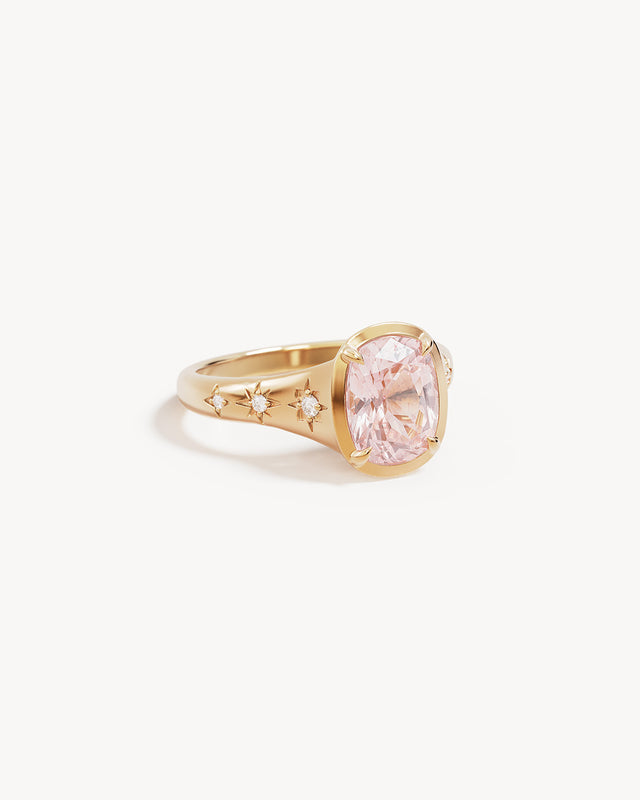 18k Gold Vermeil In Your Wildest Dreams Ring - Morganite