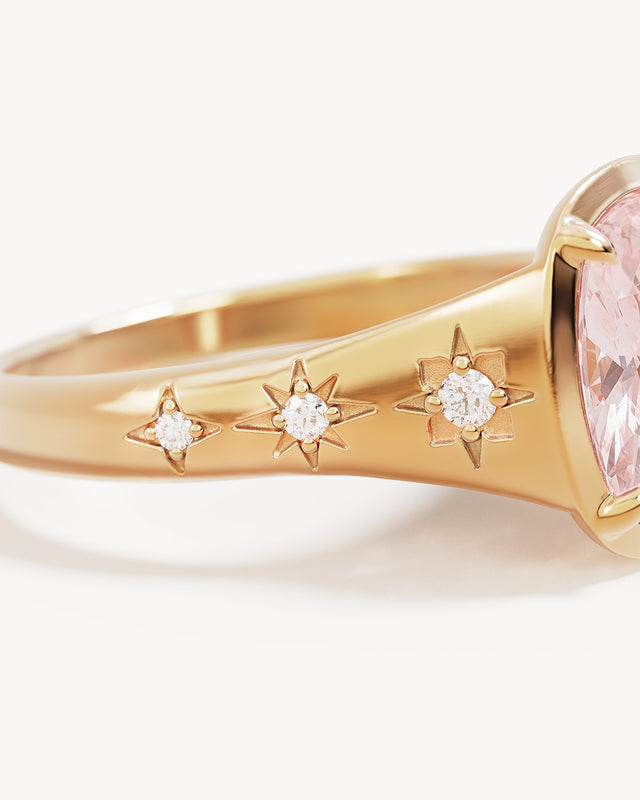 18k Gold Vermeil In Your Wildest Dreams Ring - Morganite