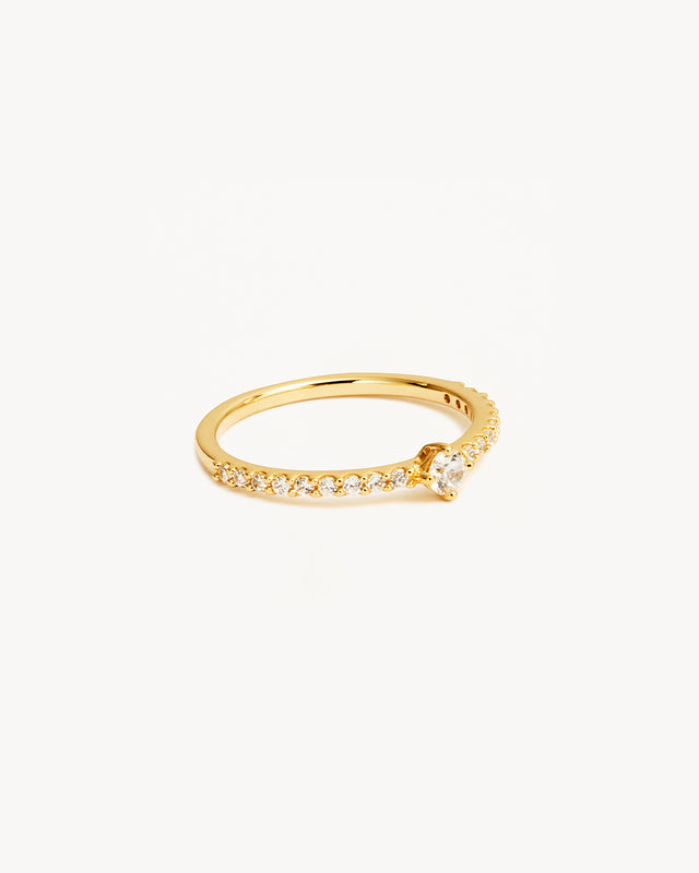 14k Solid Gold Whisper Diamond Ring