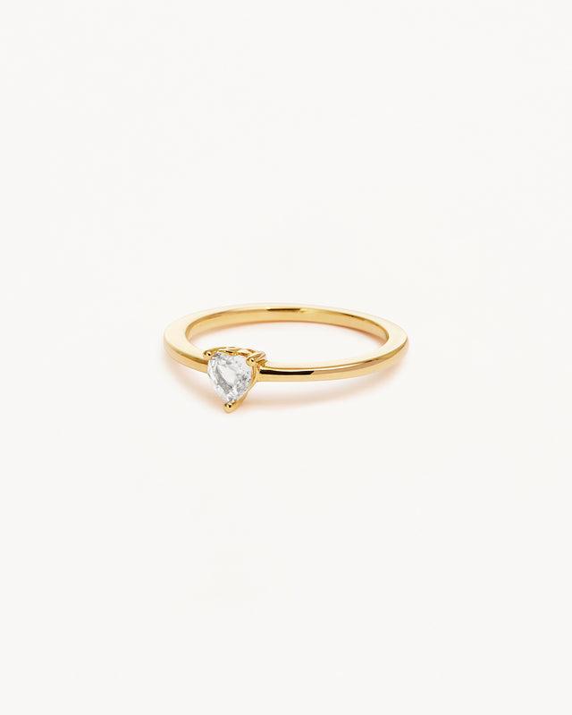 14k Solid Gold Forever and Always Sapphire Ring