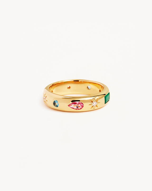 18k Gold Vermeil Connect to the Universe Ring