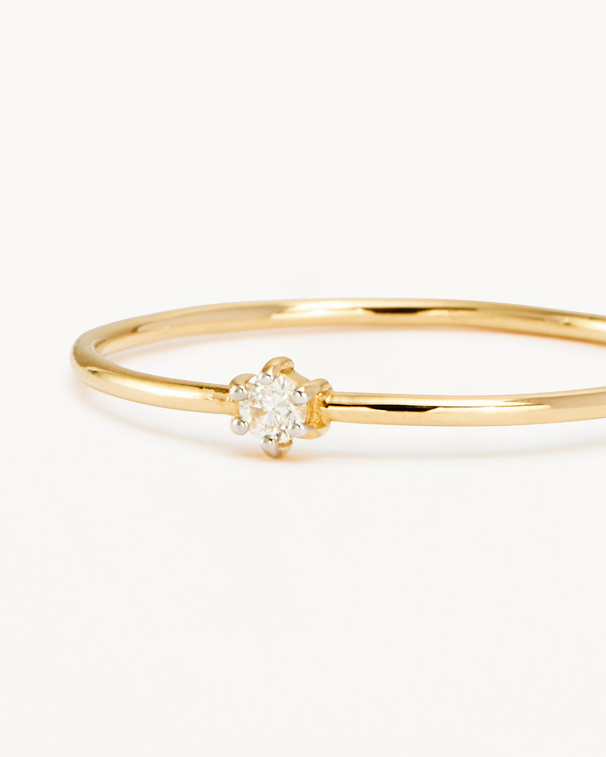 14k Gold Drop Diamond Ring | By Charlotte – by charlotte
